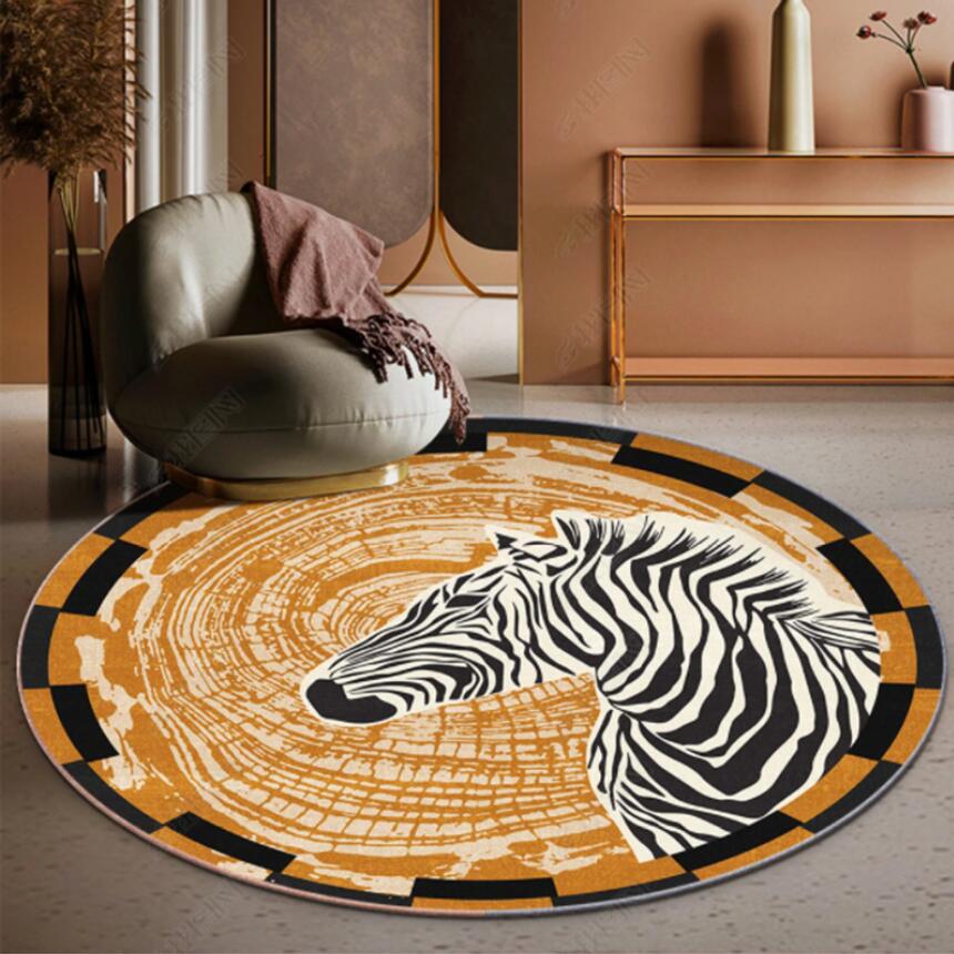 Commercial Fabric Printing Machine - Modern Zebra Tiger Leopard Print Carpet
