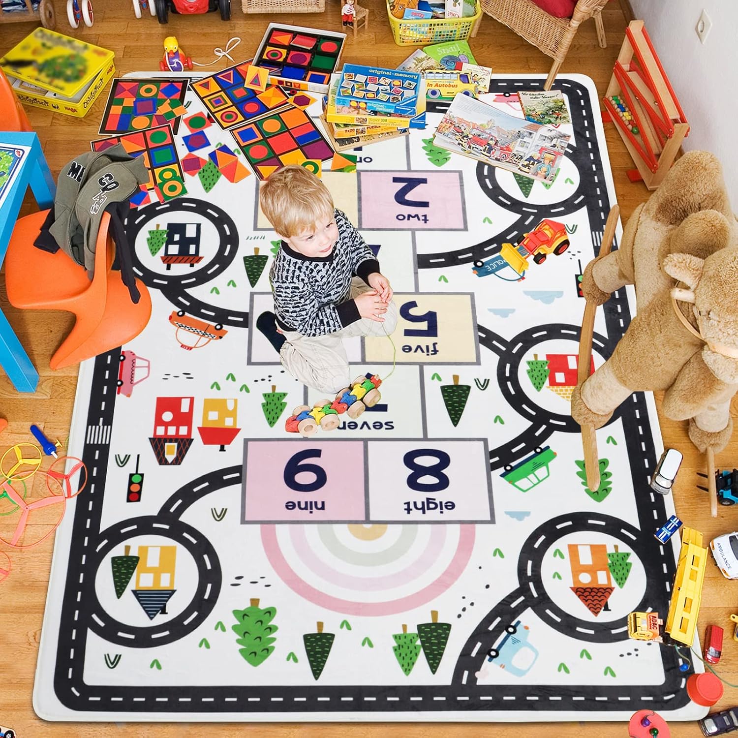 Kids Educational Road Map Numb - огляд і ціна Commercial Road Printing