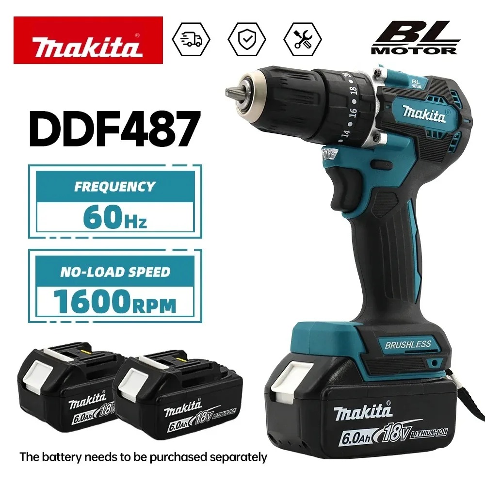 2026 Makita DDF487 18V Brushle - огляд і ціна Makita Drill Ddf484