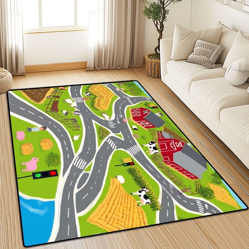 Farm Traffic Pattern Carpet Ba - огляд і ціна Commercial Road Printing