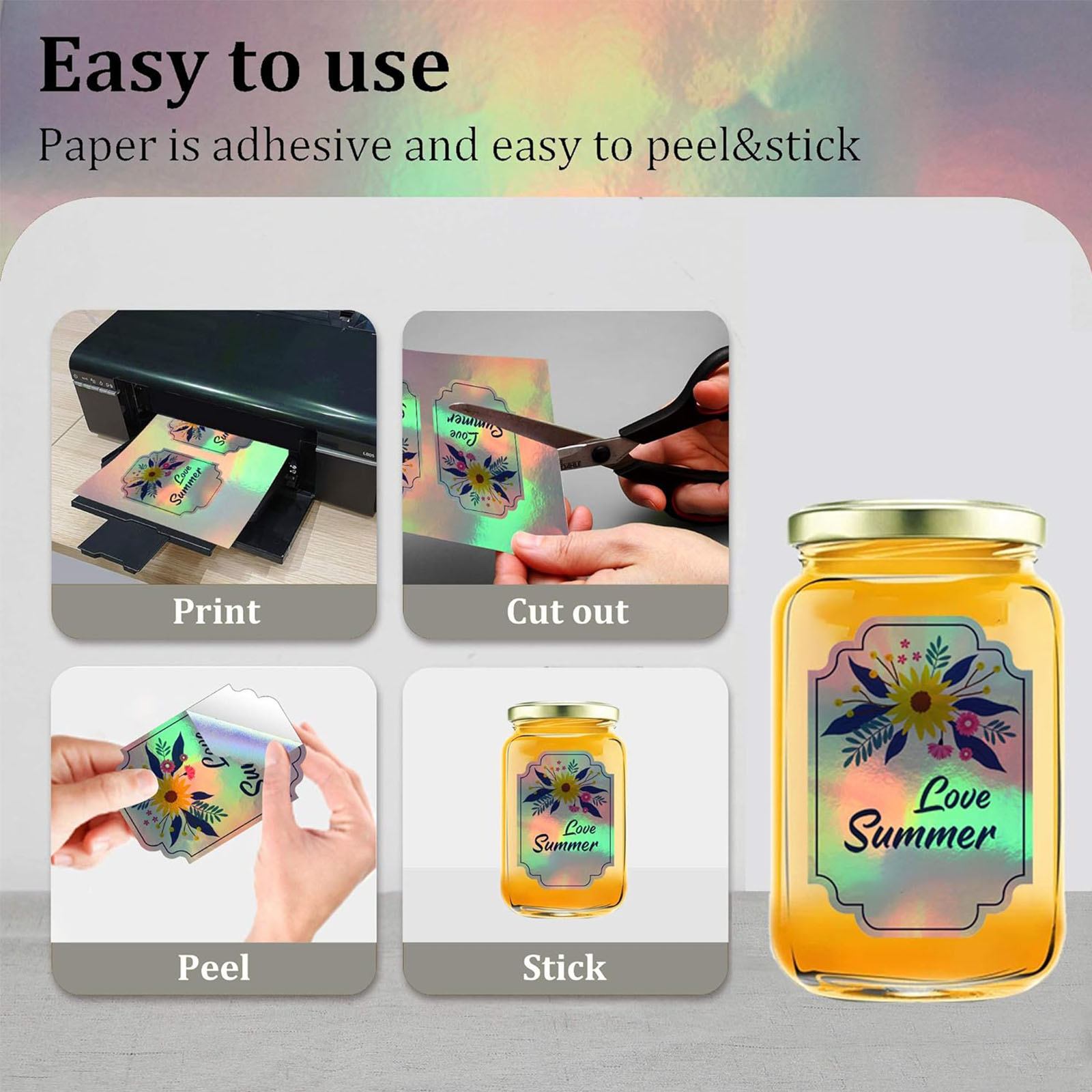 10sheets A4 Holographic Printa - огляд і ціна Commercial Vinyl Printing