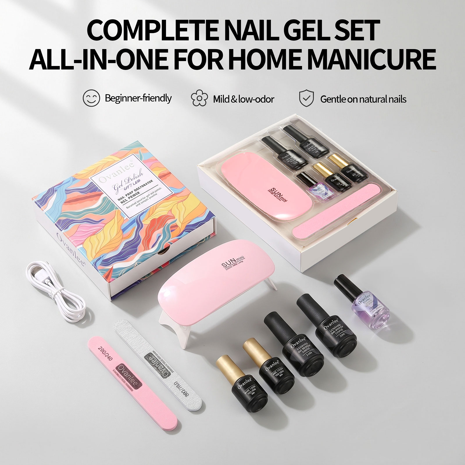 Ovanlee 5-Piece UV Gel Polish  - огляд і ціна Exposure Unit Uv