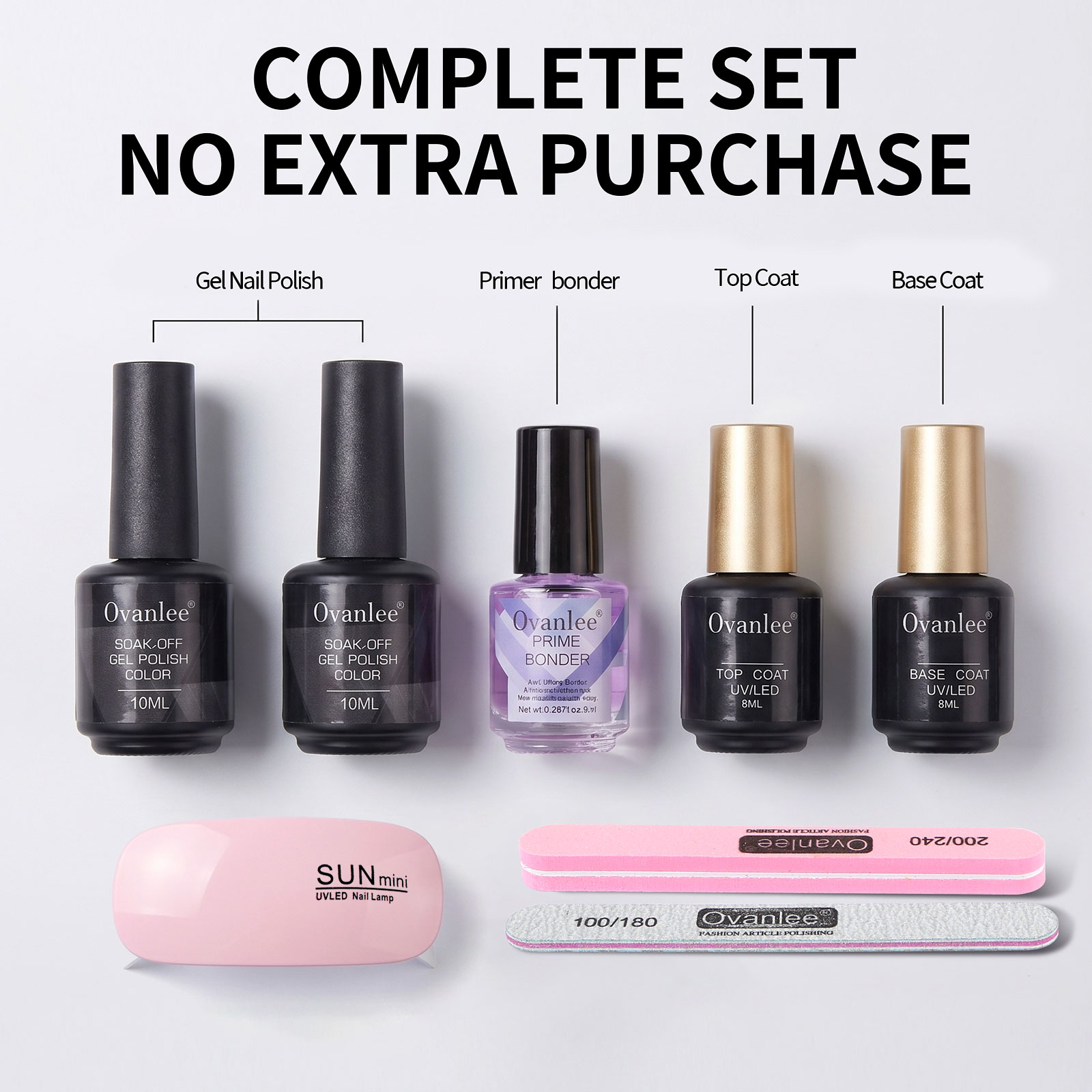 Ovanlee 5-Piece UV Gel Polish  - огляд і ціна Exposure Unit Uv