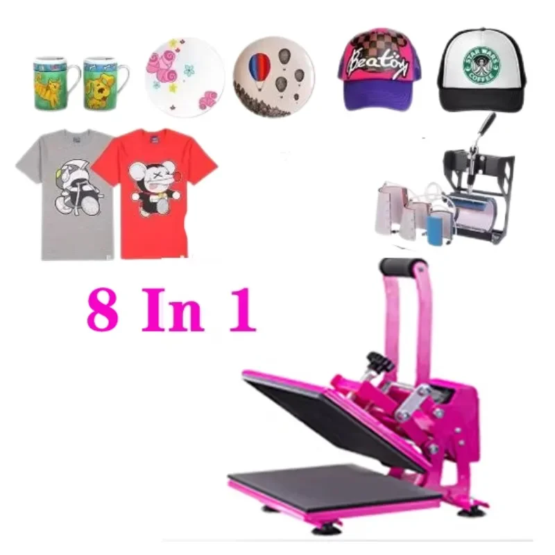 8-in-1 Heat Press Machine Supe - огляд і ціна Commercial Grade Printing Press