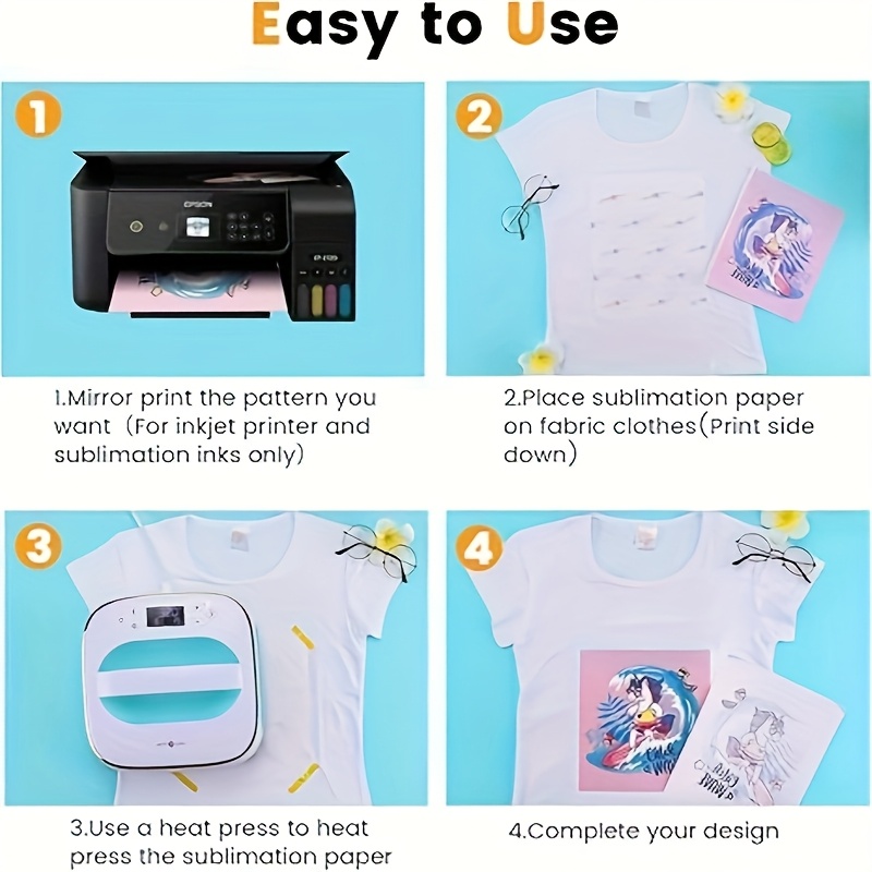 100 Sheets A4 Sublimation Pape - огляд і ціна Commercial Fabric Printing Machine