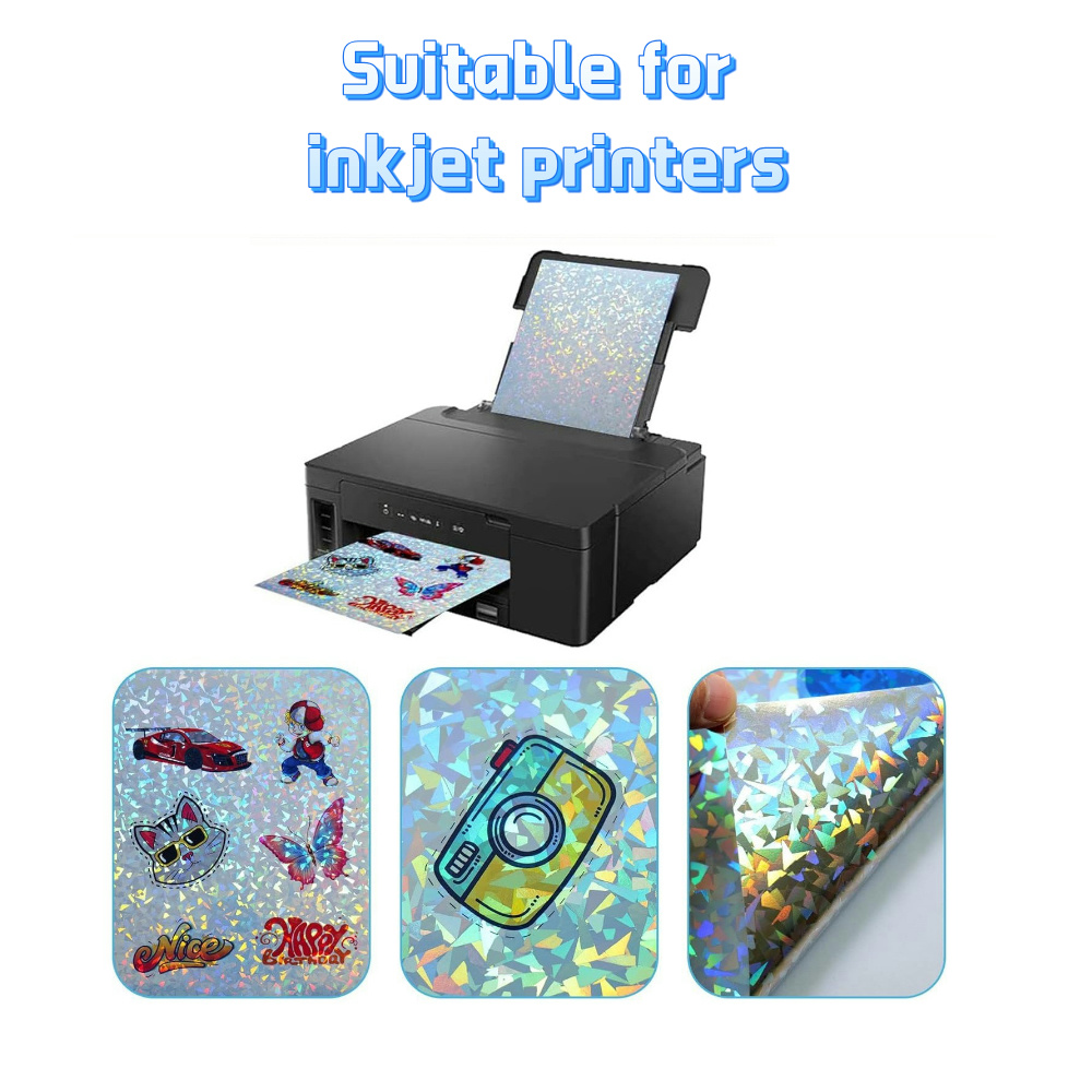 10 sheets Holographic sticker  - огляд і ціна Commercial Vinyl Printing