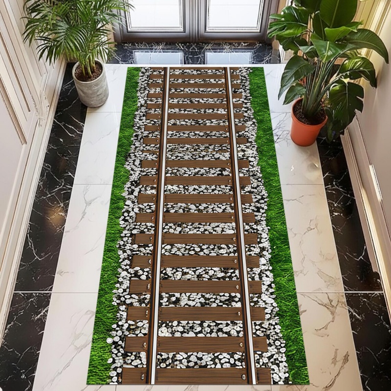 Track Runner Rug Green Space R - огляд і ціна Commercial Road Printing