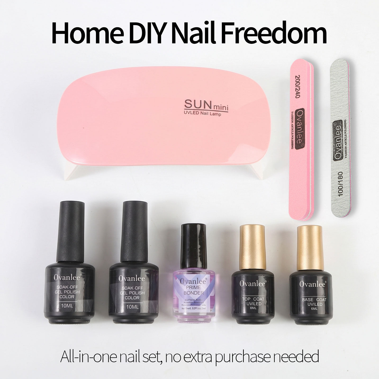 Gel Nail Polish Kit With UV Na - огляд і ціна Exposure Unit Uv