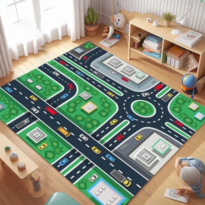 Cartoon City Traffic Road Map  - огляд і ціна Commercial Road Printing