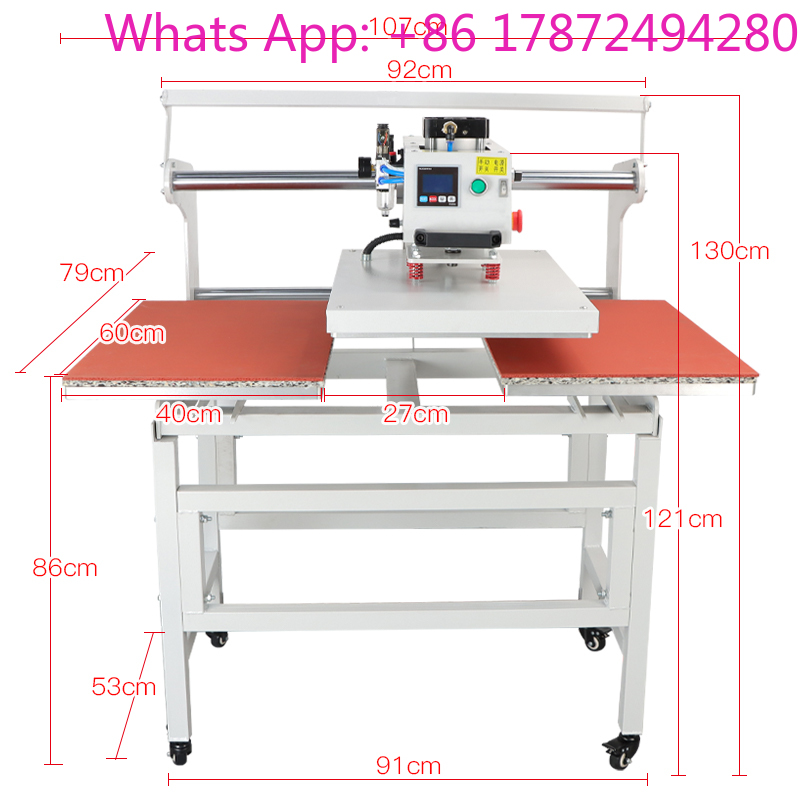 Dual Electric Slide Hot Stampi - огляд і ціна Commercial Printing Machine For Shirts
