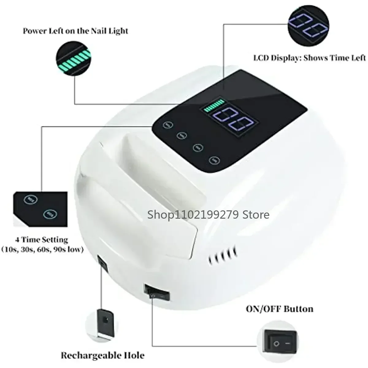 New Rechargeable Nail Lamp Cor - огляд і ціна Exposure Unit Uv