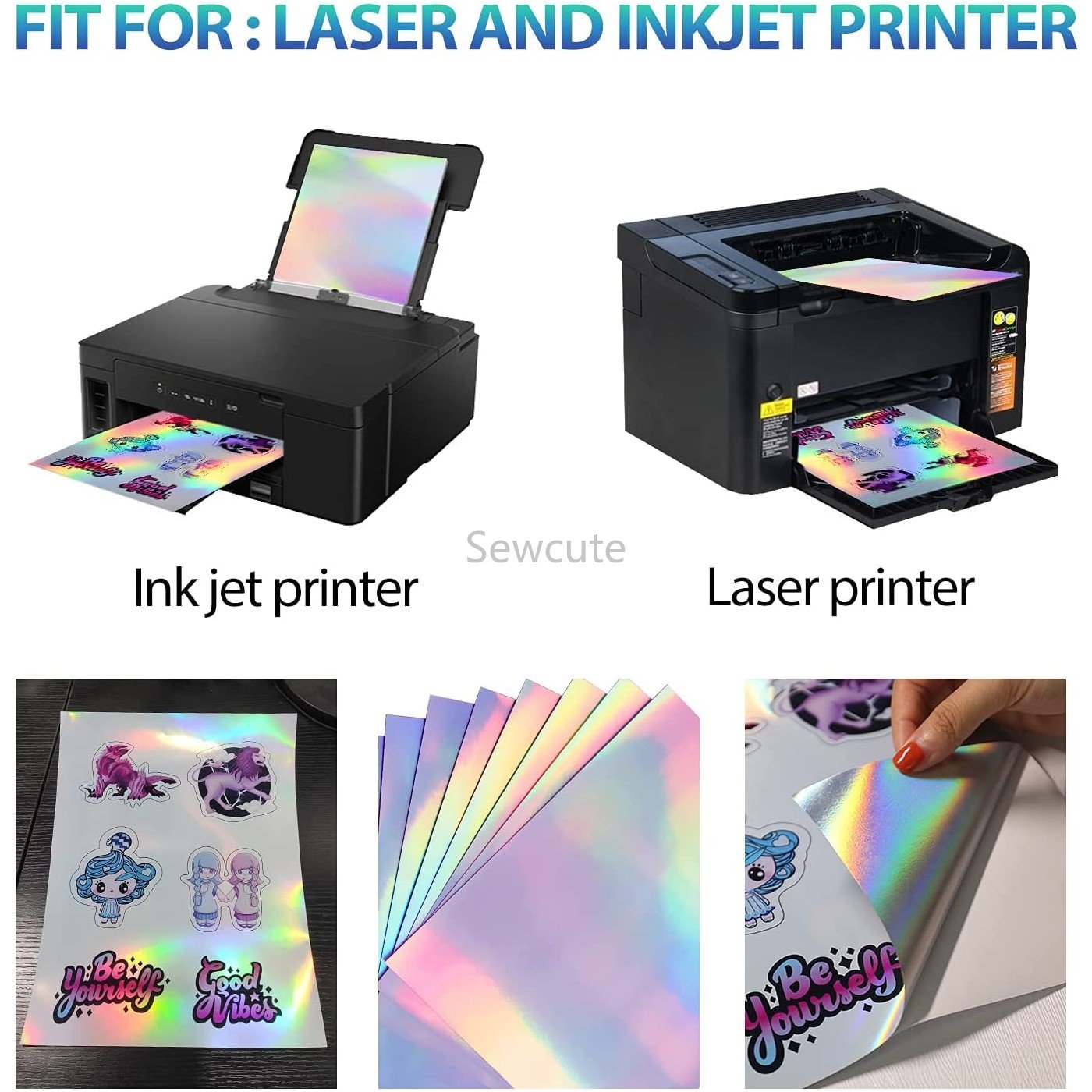 10Sheets Holographic Sticker P - огляд і ціна Commercial Vinyl Printing