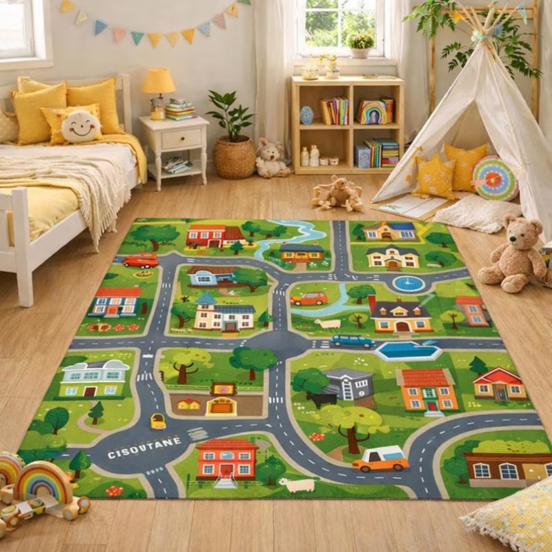 Cartoon Race Track City Highwa - огляд і ціна Commercial Road Printing