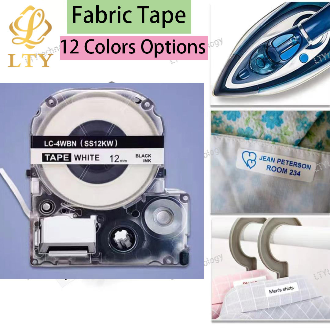 12mm Fabric Iron-on label Tape - огляд і ціна Commercial Fabric Printing Machine