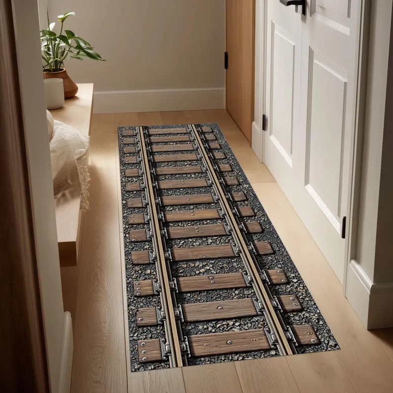 Racing Track Runner Rug City R - огляд і ціна Commercial Road Printing